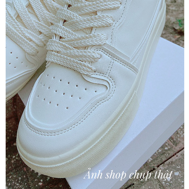 Giày thể thao nữ đế bằng giày sneaker basic