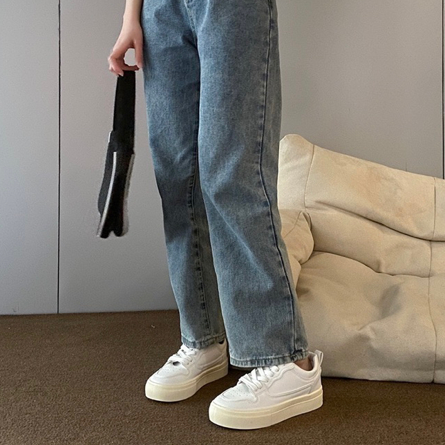 Giày thể thao nữ đế bằng giày sneaker basic