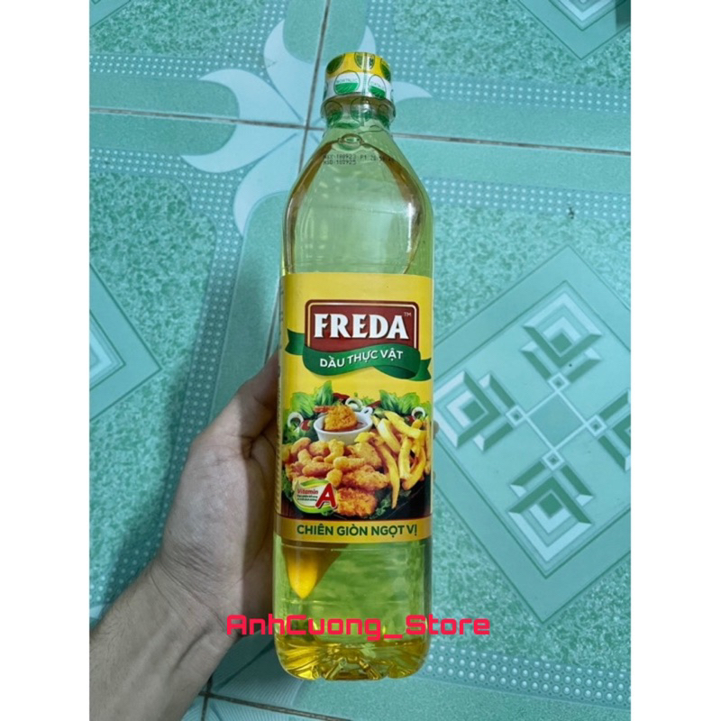 Dầu ăn thực vật Freda chai 1L -