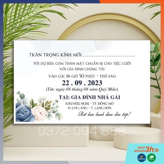 Thiệp Áp Rạp - Áp Phiên - Thiệp Cơm Chiều - Thiệp Mời Nhóm Họ