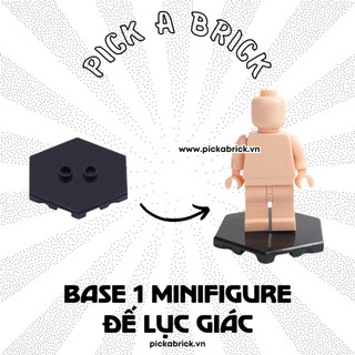 Base Minifigures lục giác Đế trưng bày Minifigures - Đồ chơi lắp ráp Phụ kiện MOC đế gắn trưng bày minifigure hexagon