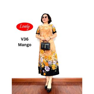 Đầm Cho Mẹ Trung Niên Chất Liệu Lụa Mango Cao Cấp Mềm Mịn Không Nhăn Xù Mẫu Mã Đa Dạng Đủ Size Từ 45-65kg