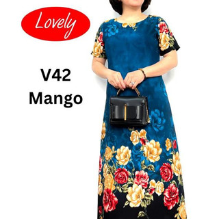 Đầm Cho Mẹ Trung Niên Chất Liệu Lụa Mango Cao Cấp Mềm Mịn Không Nhăn Xù Mẫu Mã Đa Dạng Đủ Size Từ 45-65kg