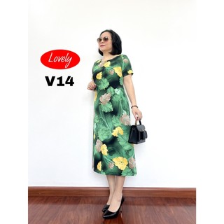 Đầm Cho Mẹ Trung Niên Chất Liệu Lụa  Cao Cấp Mềm Mịn Không Nhăn Xù Mẫu Mã Đa Dạng Đủ Size Từ 42-70kg   ZINSHOP