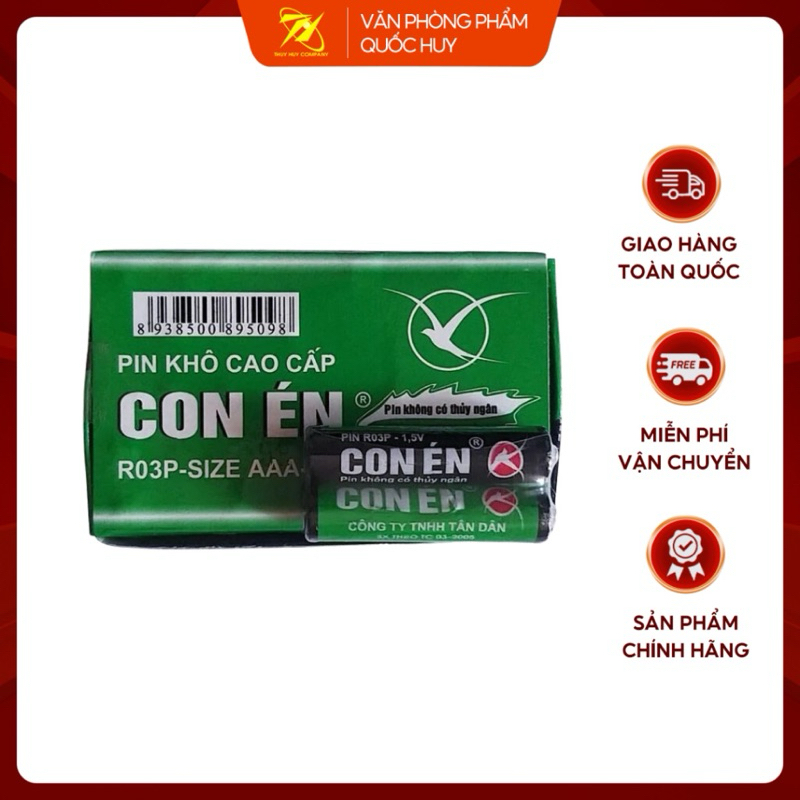 HỘP 40 VIÊN PIN ĐŨA AAA CON ÉN RO3P  - VPP QUỐC HUY