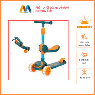 Xe trượt scooter Mommykids Minh Chau, Có nhạc có đèn kiêm chòi chân 2 trong 1