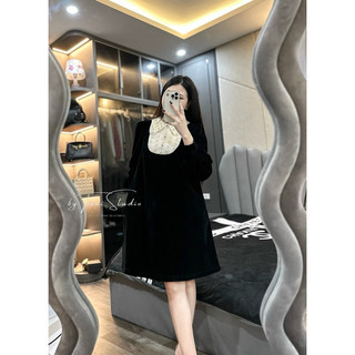 Váy ren ngực cổ đính đá sm