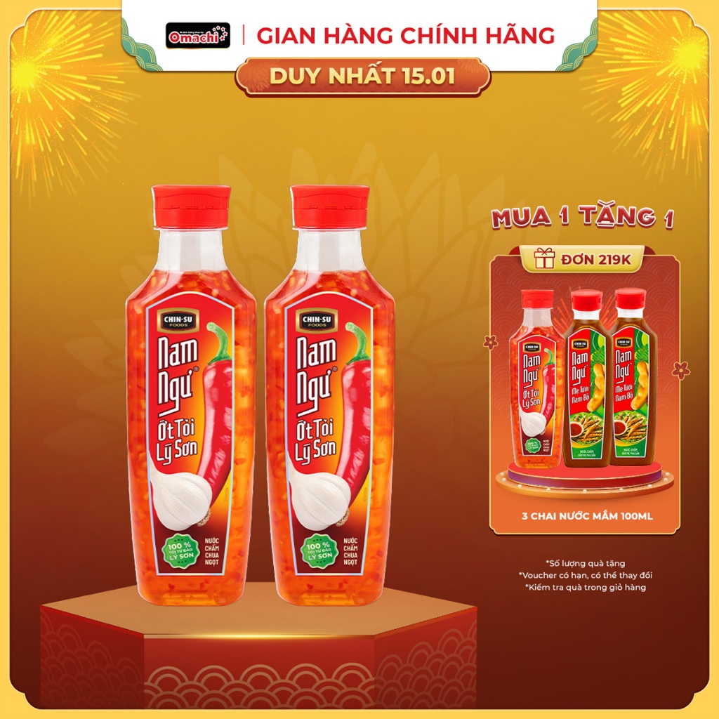  Nước Mắm Nam Ngư Ớt Tỏi Lý Sơn Chai 300ml