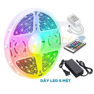 Đèn Led Tóp Tóp 10m Điều Khiển APP 16 Triệu Màu, Pha Màu DIY đèn trang trí phòng ngủ Led 5050 RGB Loại Tốt Hot