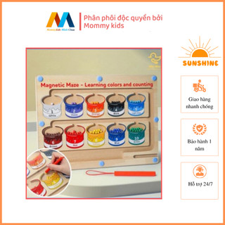 Bảng Gỗ Phân Biệt Màu Sắc Và Số Đếm Cho Bé Smartkids, Bảng Nam Châm Giáo Dục Sớm Cho Trẻ
