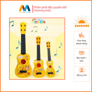 Đồ Chơi Đàn Ghi Ta Cho Bé, Đàn Ukelele Hình Vịt Vàng Dài 48cm Kèm Móng Gảy, Vừa Chơi Vừa Học