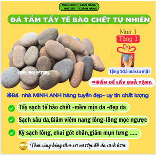 Đá Tắm Tẩy Tế Bào Chết, Kì Ghét, Đá Cuội Tắm, Đá Kì Tắm Tự Nhiên,Kì Lưng,Chà Gót Chân, Triệt Lông,Túi Lưới Đựng Xà Phòng