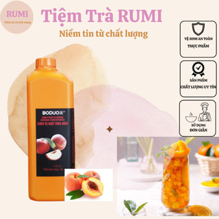 [CHÍNH HÃNG] Siro Boduo ( Syrup Boduo) các hương Đào/Dâu/Việt Quất/ Pha chế trà sữa - trà chanh - trà hoa quả Can 2L