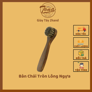 Bàn Chải Tròn - Bàn Chải Vệ Sinh Giày Bằng Lông Ngựa