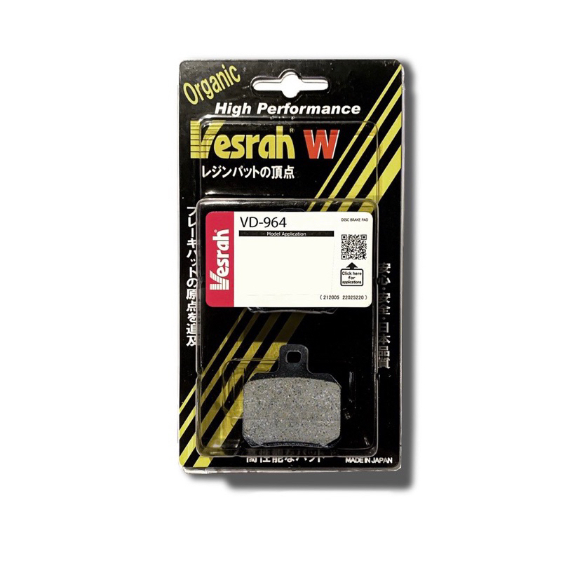 Bố thắng Vesrah cho heo Brembo 2 pis