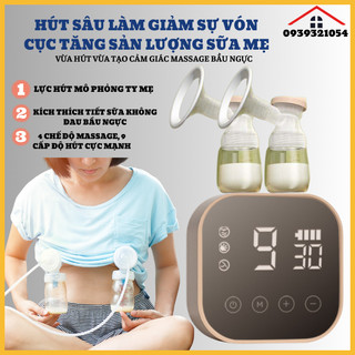 Máy hút sữa điện đôi, máy hút sữa không dây cầm tay RH318BB, máy hút sữa rảnh tay massage thông minh