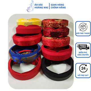 Khăn xếp đội đầu bé trai, khăn xếp nam, cụ ông mặc áo dài ,phụ kiện áo dài cách tân - Áo Dài Hoàng Mai