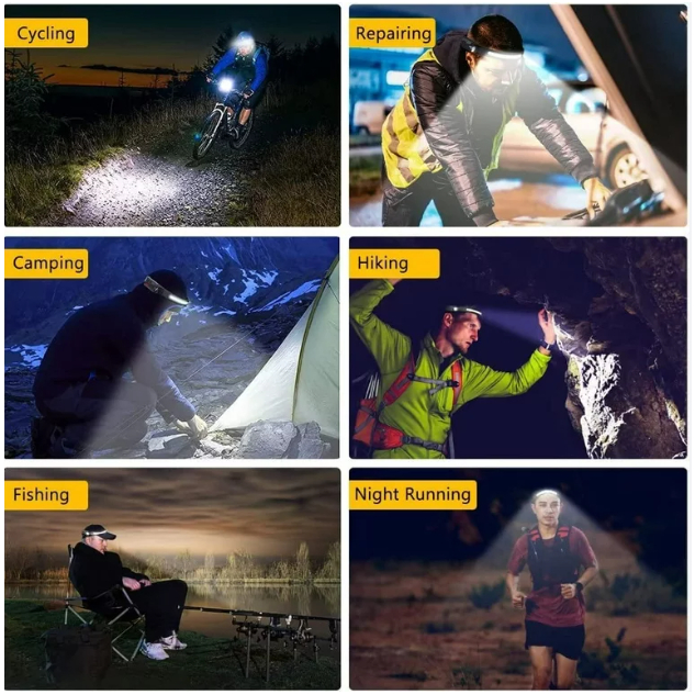 Đèn pin đội đầu cao cấp Điện Quang pin trâu 4-9h,ánh sáng vàng, trăng, bảo hành 12 tháng