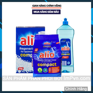 Combo Bột rửa bát Alio + Muối làm mềm + Nước làm bóng Alio  - ImP - ImPvn