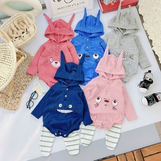 Set Body Len Tăm Kèm Quần Có Mũ Tai Dài