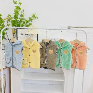Gile lông cừu có mũ cho bé sơ sinh 3-10kg