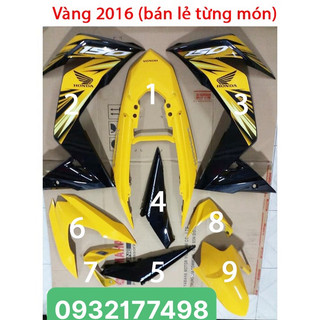 Dàn áo winner v1 vàng 2016 zin hãng