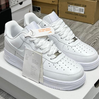 Giày _Nike Air Force 1 trắng nam nữ, giày Af1 full trắng bản đế Air bảncao cấp full box bill