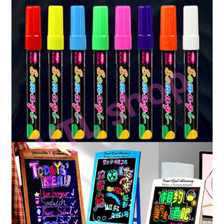 Bộ 8 Bút Huỳnh Quang Xóa Được, Viết Bảng Led VTLSHOP