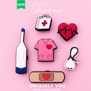 Sticker Dép Cross, Charm, Jibbitz Trang Trí DIY Phụ Kiện Đồ Dùng Bệnh Viện - TM13