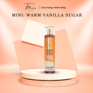 Xịt Thơm Toàn Thân Warm Vanilla Sugar Body Mist Bath and Body Works Minisize