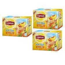 Trà lipton icetea hoà tan vị đào, chanh 224g hộp 16 gói x 14g