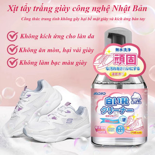 Bình xịt bọt tuyết vệ sinh giày 330ml Xịt giày giặt khô chăm sóc giày