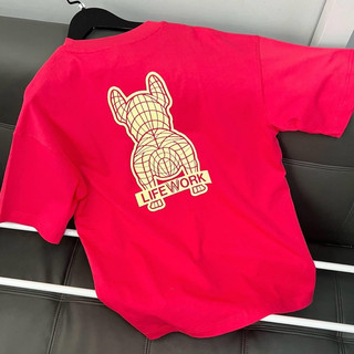 Áo thun lifework logo bulldog mẫu mới 2024 unisex