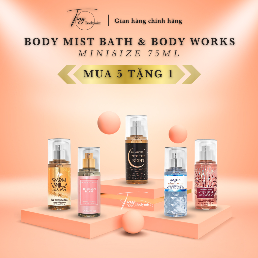 Xịt Thơm Toàn Thân Minisize 75ml Body Mist Bath and Body Works