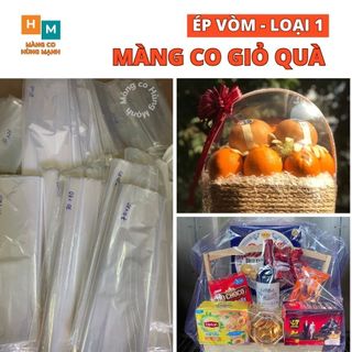 Màng co giỏ quà màng co giỏ quà tết màng co nhiệt giỏ quà hàng ép vòm loại 1