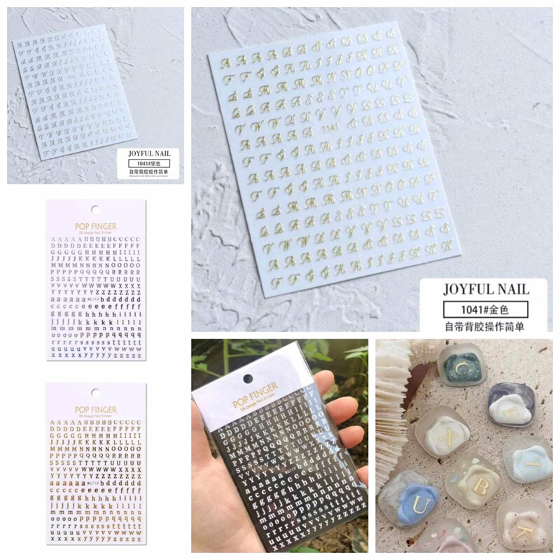 Sticker 24 Chữ Cái