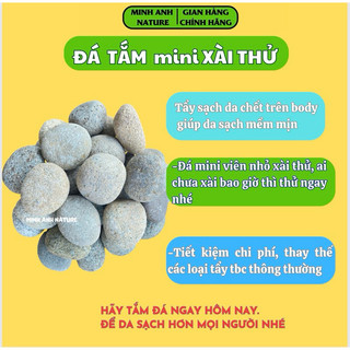Đá Tắm Mini Tẩy Tế Bào Chết, Đá Cuội Tắm, Kì Ghét Cơ Thể, Đá Rửa Mặt, Sạch Mềm Mịn, Masaa Mặt Nâng Cơ Thon Gọn