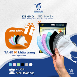 Thùng 300 Cái Khẩu Trang 5D Pro Mask 4 Lớp Kháng Khuẩn KENKO - Đạt Chuẩn FDA Hoa Kỳ [TẶNG 10c Khẩu Trang]