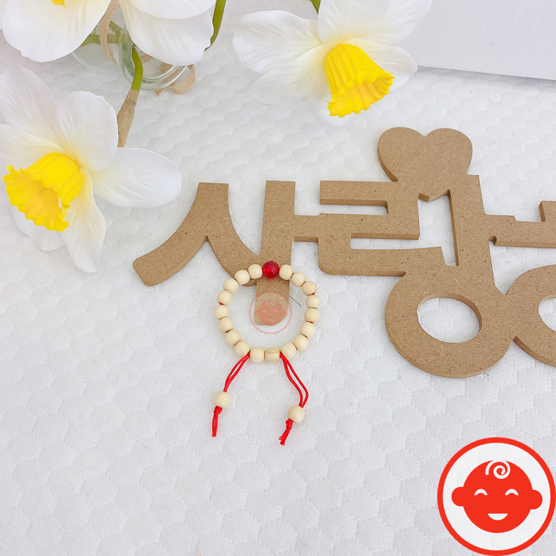 Vòng dâu tằm cho bé kèm ĐÁ PHONG THỦY