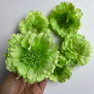 Đầu Bông Thược Dược Lụa Trang Trí
