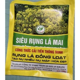 Phân bón lá siêu rụng lá mai đồng loạt gói 100gr hak