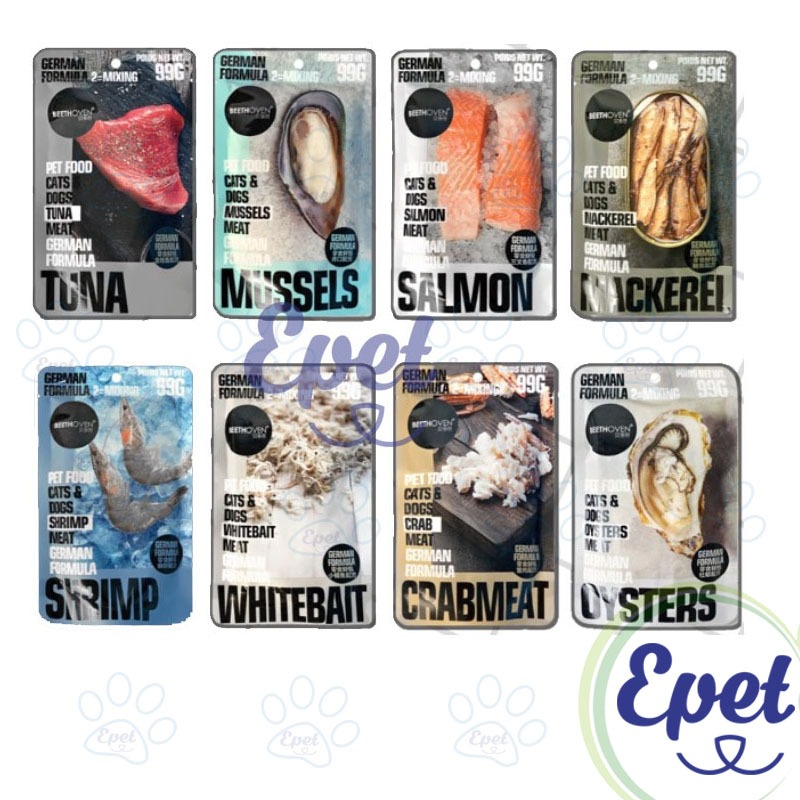 Pate cao cấp Teb Beethoven cho chó, mèo thịt Thật