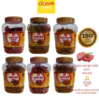 Khô bò dona meat 6 vị - hũ 500g