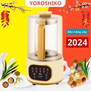 Máy làm sữa hạt E500 đa năng tặng kèm sách công thức làm sữa hạt Yoroshiko phiên bản nâng cấp mới nhất 2023