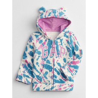 Áo khoác bé gái sơ sinh 5-7kg (6M) GAP [CAO CẤP, XUẤT DƯ XỊN] size nhí nỉ bông/ Áo khoác hoodie khóa kéo có nón