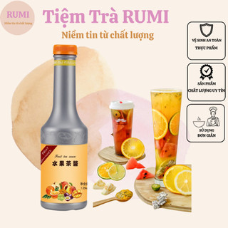 Siro nhiệt đới Binbaoli Chai 1.25kg (Nguyên liệu làm trà trái cây nhiệt đới/Trà hoa quả đặc biệt rất thơm ngon)