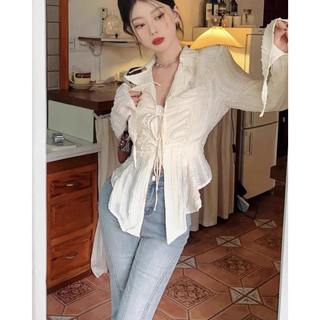 [ bigsize 55-100kg] Áo sơ mi cách điệu buộc dây
