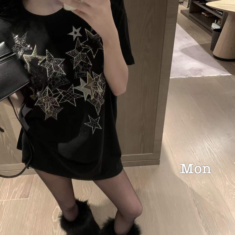 Áo Phông Đì O Thêu Sao QC L1