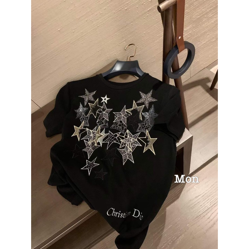 Áo Phông Đì O Thêu Sao QC L1