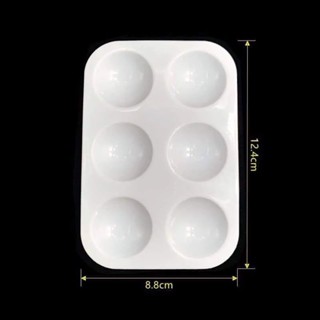 (10 sp) khay pha màu 6 ô loại bóng.vỉ đựng màu